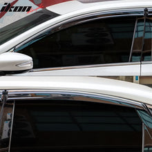Load image into Gallery viewer, 2013-2018 Nissan Altima Polycarbonate Window Visors W/ Chrome Trim 4PC