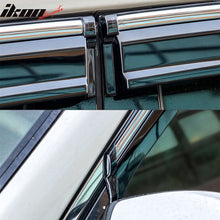Load image into Gallery viewer, 2013-2018 Nissan Altima Polycarbonate Window Visors W/ Chrome Trim 4PC
