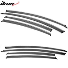 Load image into Gallery viewer, 2013-2018 Nissan Altima Polycarbonate Window Visors W/ Chrome Trim 4PC