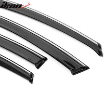 Load image into Gallery viewer, 2013-2018 Nissan Altima Polycarbonate Window Visors W/ Chrome Trim 4PC