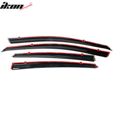 Load image into Gallery viewer, 2013-2018 Nissan Altima Polycarbonate Window Visors W/ Chrome Trim 4PC