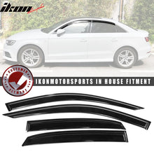 Load image into Gallery viewer, 2013-2019 Audi A3 S3 RS3 Sedan Slim Style Acrylic Window Visors 4PC