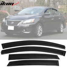 Load image into Gallery viewer, 2013-2019 Nissan Sentra Slim Style Smoke Window Visor Guard Acrylic
