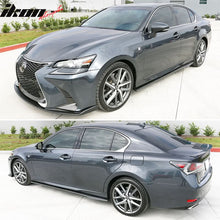 Load image into Gallery viewer, 2013-2020 Lexus GS F Sport WD Style Matte Black Side Skirt Panel PP