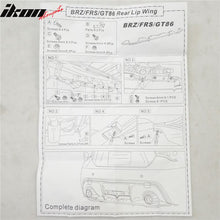 Load image into Gallery viewer, 2013-2020 Scion FRS/Subaru BRZ/Toyota 86 Textured Rear Bumper Diffuser
