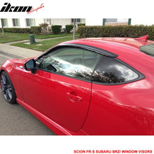 Load image into Gallery viewer, 2013-2020 Subaru BRZ Toyota 86 Smoke Tinted Window Visor Acrylic 2PCS