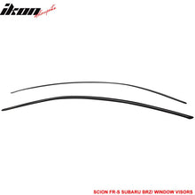 Load image into Gallery viewer, 2013-2020 Subaru BRZ Toyota 86 Smoke Tinted Window Visor Acrylic 2PCS