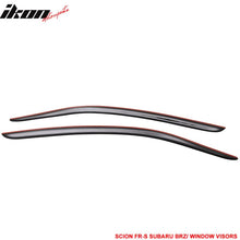 Load image into Gallery viewer, 2013-2020 Subaru BRZ Toyota 86 Smoke Tinted Window Visor Acrylic 2PCS