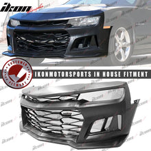 Load image into Gallery viewer, 2014-2015 Chevy Camaro ZL1 Style Unpainted Black Front Bumper Cover PP