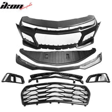 Load image into Gallery viewer, 2014-2015 Chevy Camaro ZL1 Style Unpainted Black Front Bumper Cover PP