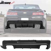 Load image into Gallery viewer, 2014-2015 Chevy Camaro ZL1 Matte Black Rear Diffuser Bumper Lip PP