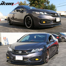 Load image into Gallery viewer, 2014-2015 Honda Civic Coupe IKON Style Unpainted Front Lip Splitter PU