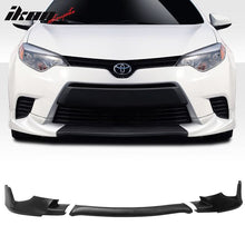 Load image into Gallery viewer, 2014-2016 Toyota Corolla Sport Unpainted Black Front Bumper Lip PU 3PC