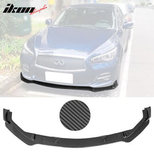 Load image into Gallery viewer, 2014-2017 Infiniti Q50 Carbon Fiber Print 3PCS Front Bumper Lip PP
