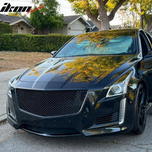 Load image into Gallery viewer, 2014-2019 Cadillac CTS B Style Black Front Bumper Hood Grille ABS
