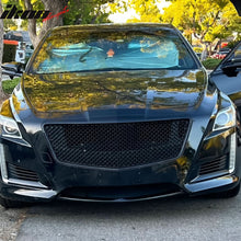 Load image into Gallery viewer, 2014-2019 Cadillac CTS B Style Black Front Bumper Hood Grille ABS