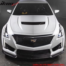 Load image into Gallery viewer, 2014-2019 Cadillac CTS B Style Black Front Bumper Hood Grille ABS