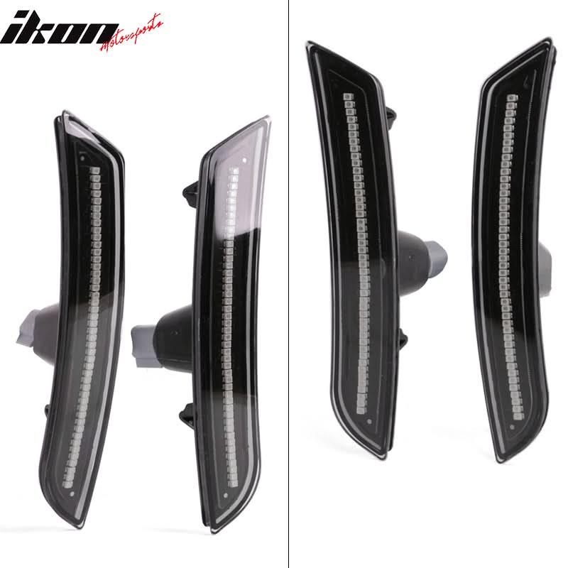 2014-2019 Cadillac CTS ATS Black Housing Side Marker Light Corner Lamp