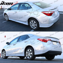 Load image into Gallery viewer, 2014-2019 Toyota Corolla Rear Bumper Lip Aprons Unpainted Black PU
