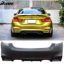 Load image into Gallery viewer, 2014-2020 BMW 4 F32 M4 Style 2 Tips Outlet Rear Bumper Conversion