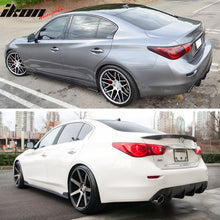 Load image into Gallery viewer, 2014-2023 Infiniti Q50 ST Style Black Side Skirts Rocker Pannel PU