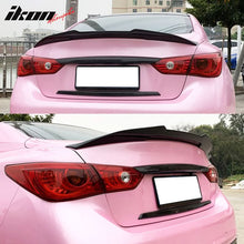 Load image into Gallery viewer, 2014-24 Infiniti Q50 PSM Style Carbon Fiber Rear Spoiler Wing Lip Wing