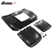 Load image into Gallery viewer, 2015-2017 Ford Mustang Hood GT500 Style Black Car Hood Cover Aluminum