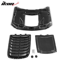 Load image into Gallery viewer, 2015-2017 Ford Mustang Hood GT500 Style Black Car Hood Cover Aluminum