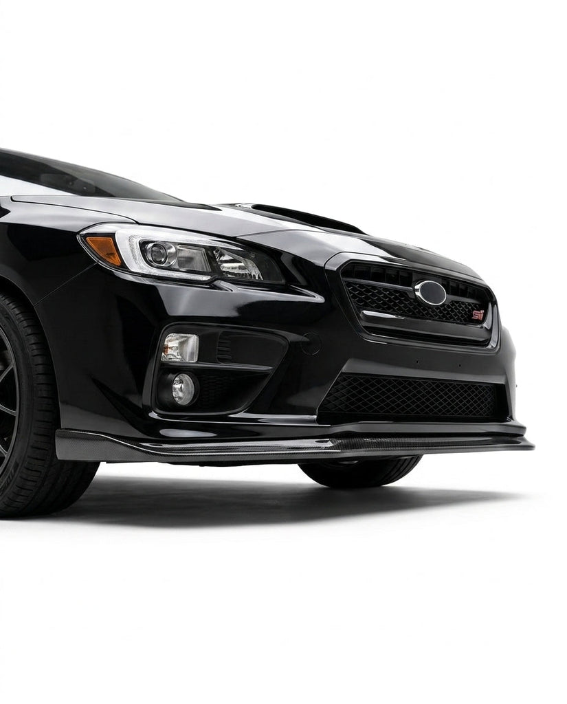 2015-2017 Subaru WRX STI MPX Carbon Fiber Print Front Bumper Lip PP