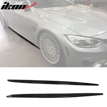 Load image into Gallery viewer, 2015-2018 BMW F80 M3 Side Skirts Extention MT Style PU Unpainted Black
