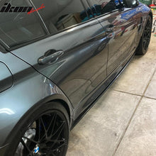 Load image into Gallery viewer, 2015-2018 BMW F80 M3 Side Skirts Extention MT Style PU Unpainted Black