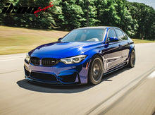 Load image into Gallery viewer, 2015-2018 BMW F80 M3 Side Skirts Extention MT Style PU Unpainted Black
