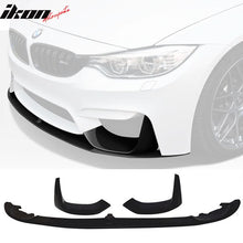 Load image into Gallery viewer, 2015-2020 BMW F80 M3 F82 M4 P Style Unpainted PU Front Bumper Lip 3PC