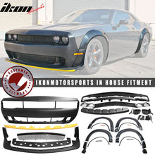 Load image into Gallery viewer, 2015-2023 Dodge Challenger Front Full Bumper &amp; Lip + Fender Flares PP