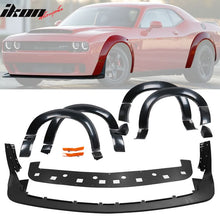 Load image into Gallery viewer, 2015-2023 Dodge Challenger Front Lip + Fender Flare Hellcat to Demon