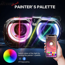Load image into Gallery viewer, 2015-2023 Dodge Challenger RGB DRL LED Headlights Lamps with 10 Colors