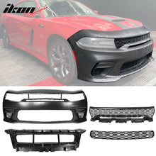 Load image into Gallery viewer, 2015-2023 Dodge Charger Front Bumper &amp; Grille Sedan Widebody Black PP