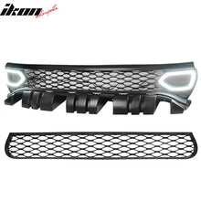 Load image into Gallery viewer, 2015-2023 Dodge Charger SRT Style Black Upper Lower Grille LED Lights