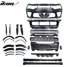 Load image into Gallery viewer, 2015-2023 Dodge Charger IKON Matte Black Rear Bumper Cover Diffuer PP