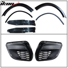 Load image into Gallery viewer, 2015-2023 Dodge Charger IKON Matte Black Rear Bumper Cover Diffuer PP