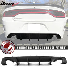 Load image into Gallery viewer, 2015-2023 Dodge Charger SRT Rear Diffuser OEM Style Matte Black PP