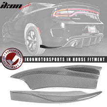 Load image into Gallery viewer, 2015-2023 Dodge Charger V2 Style CF Print Rear Bumper Lip Side Apron