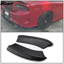 Load image into Gallery viewer, 2015-2023 Dodge Charger Matte Black Rear Bumper Lip Aprons Pair PP