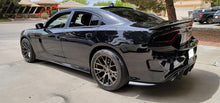 Load image into Gallery viewer, 2015-2023 Dodge Charger Matte Black Rear Bumper Lip Aprons Pair PP