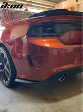 Load image into Gallery viewer, 2015-2023 Dodge Charger Matte Black Rear Bumper Lip Aprons Pair PP