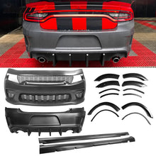 Load image into Gallery viewer, 2015-2023 Dodge Charger Widebody Gloss Whole Bumper Kits Diffuser PP