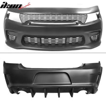Load image into Gallery viewer, 2015-2023 Dodge Charger Widebody Gloss Whole Bumper Kits Diffuser PP