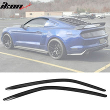 Load image into Gallery viewer, 2015-2024 Ford Mustang Coupe Window Visors Slim Smoke Tinted  Acrylic