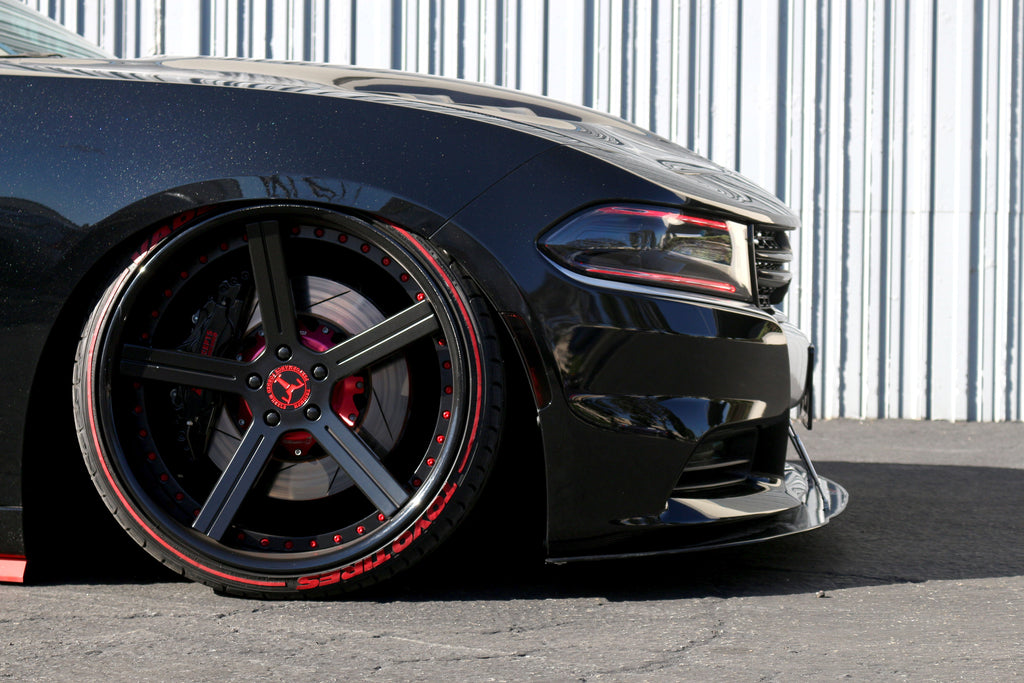 Dodge Charger RT/ SXT Carbon Fiber Front Wind Splitter 2015 - 2018