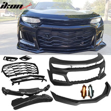 Load image into Gallery viewer, 2016-2018 Chevy Camaro ZL1 Style Front Bumper + DRL Fog Lights Pair